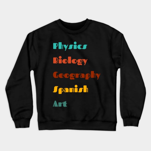 subject labels Crewneck Sweatshirt by Myartstor 